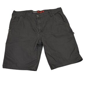 Dickies FLEX Mens Carpenter Shorts Charcoal Gray Workwear distressed Size 38